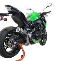 Pot echappement compatible avec Kawasaki Z 900 2021-2024, M3 Black Titanium, Échappement légal, homologué,silencieux avec db killer amovible et tuyau de liaison spécifique 