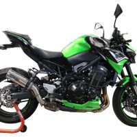 Pot echappement compatible avec Kawasaki Z 900 2020-2020, M3 Inox , Échappement légal, homologué,silencieux avec db killer amovible et tuyau de liaison spécifique 