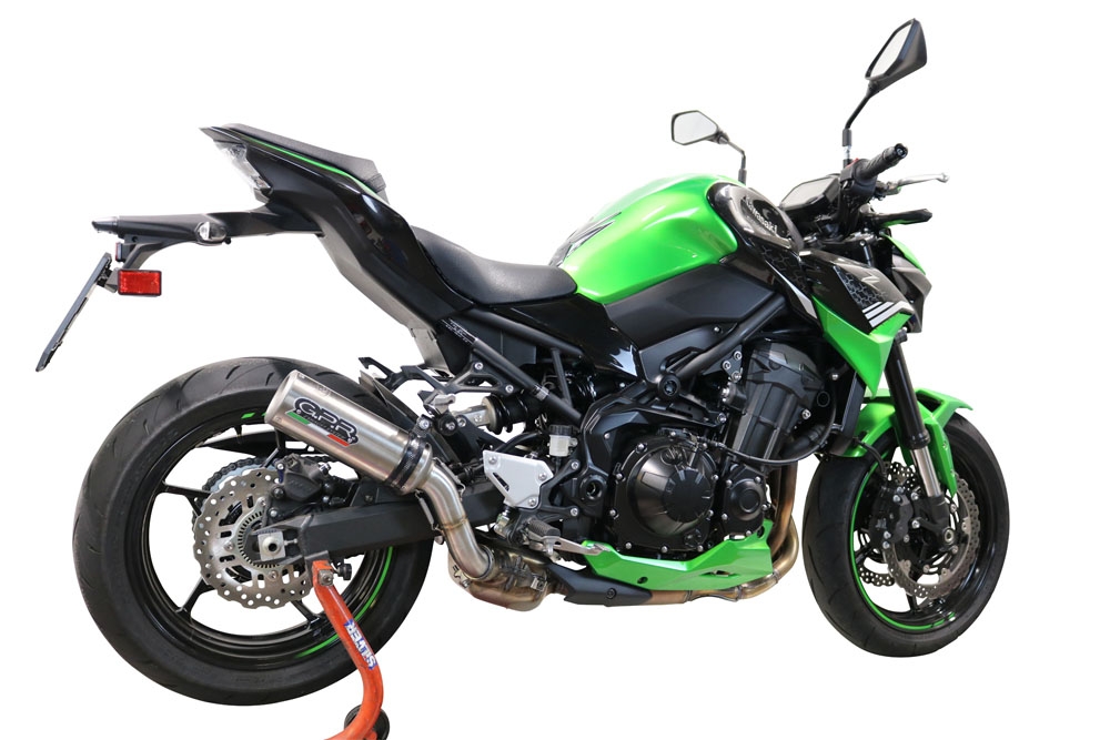 Pot echappement compatible avec Kawasaki Z 900 2020-2020, M3 Inox , Échappement légal, homologué,silencieux avec db killer amovible et tuyau de liaison spécifique 