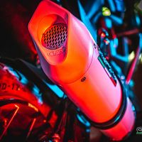Pot echappement compatible avec Zontes Zt 125 G1 - U - U1 - Z2 2020-2024, Albus Evo4, Homologué et légal, système d'échappement complet avec catalyseur et db killer amovible 