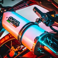Pot echappement compatible avec Zontes Zt 125 G1 - U - U1 - Z2 2020-2024, Albus Evo4, Homologué et légal, système d'échappement complet avec catalyseur et db killer amovible 