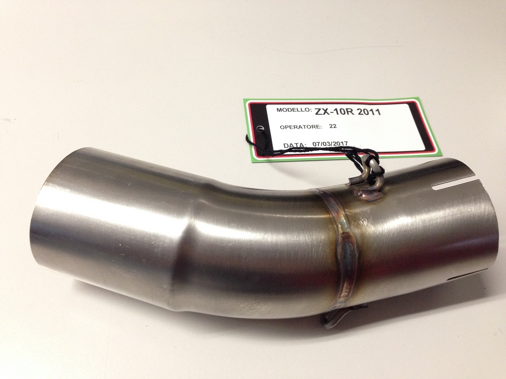 Pot echappement compatible avec Kawasaki ZX-10R 2010-2015, M3 Poppy , Pot échappement racing, avec les tuyaux de liaison, article sans homologation 