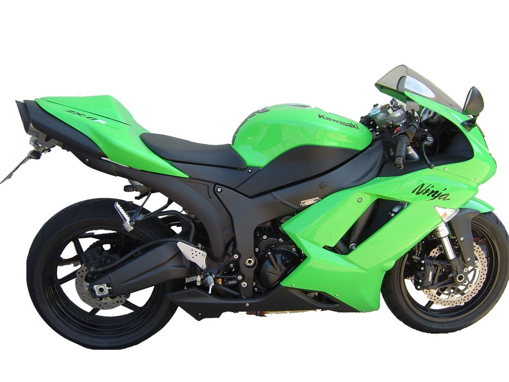 GPR pot echappement compatible avec  Kawasaki Zx-6R  2007-2008, Tiburon Titanium, Échappement légal, homologué,silencieux avec db killer amovible et tuyau de liaison spécifique 