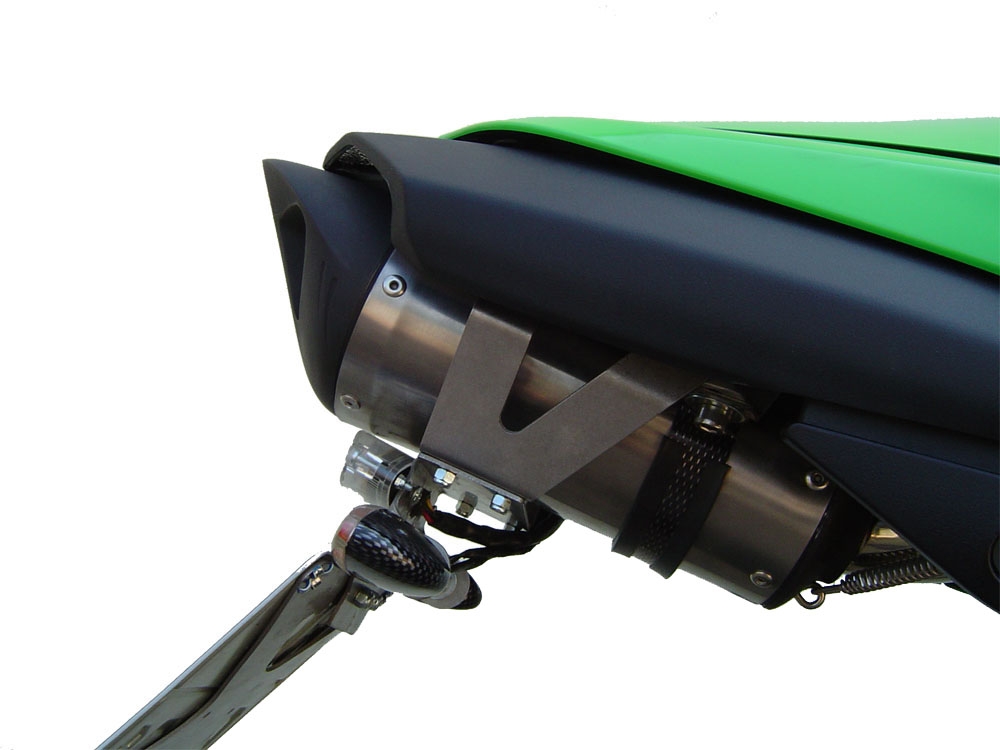 GPR pot echappement compatible avec  Kawasaki Zx-6R  2007-2008, Tiburon Titanium, Échappement légal, homologué,silencieux avec db killer amovible et tuyau de liaison spécifique 