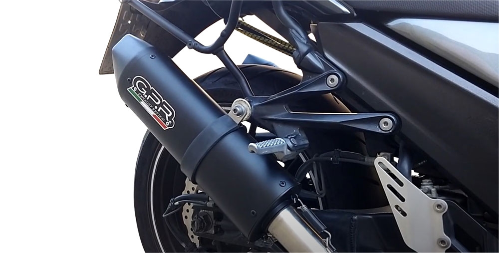 Pot echappement compatible avec Kawasaki Zzr 1400 2017-2022, Furore Evo4 Nero, Paire de pot d'échappement homologuées, livrées avec db killer amovible et raccords spécifiques 