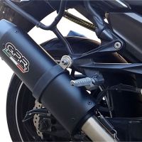 Pot echappement compatible avec Kawasaki Zzr 1400 2017-2022, Furore Evo4 Nero, Paire de pot d'échappement homologuées, livrées avec db killer amovible et raccords spécifiques 