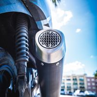 Pot echappement compatible avec Suzuki Burgman Uh 125 2007-2013, Evo4 Road, Homologué et légal, système d'échappement complet, avec db killer amovible 