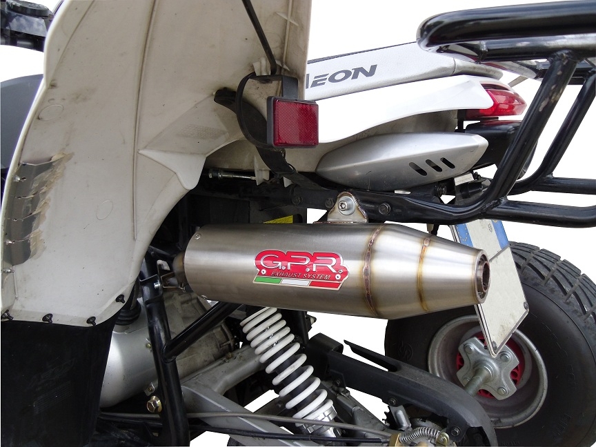 Pot echappement compatible avec Access Baja 300 2005-2021, Deeptone Atv, Homologué et légal, système d'échappement complet, avec db killer amovible 