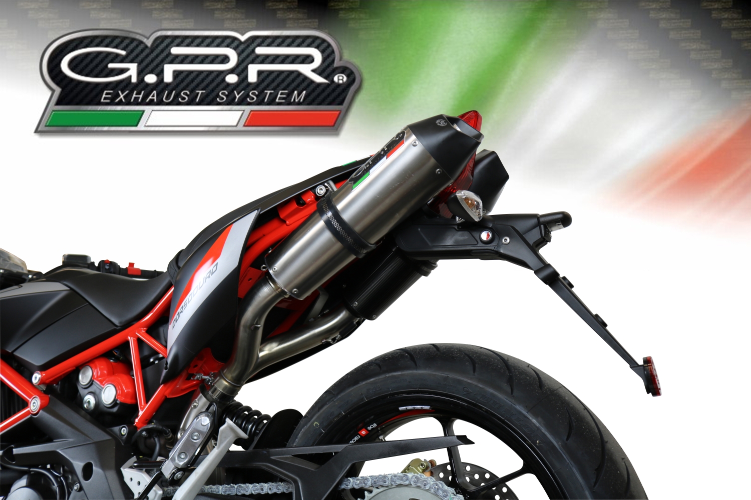 Pot echappement compatible avec Aprilia Shiver 750 Gt 2007-2016, Gpe Ann. titanium, Paire de pot d'échappement homologuées, livrées avec db killer amovible et raccords spécifiques 