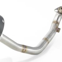 Pot echappement compatible avec Yamaha BW'S 125 2010-2013, Evo4 Road, Homologué et légal, système d'échappement complet avec catalyseur et db killer amovible 
