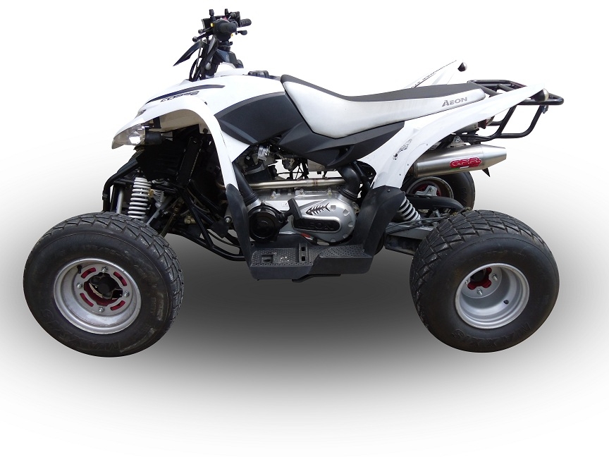Pot echappement compatible avec Access Baja 300 2005-2021, Deeptone Atv, Homologué et légal, système d'échappement complet, avec db killer amovible 