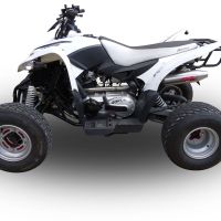 Pot echappement compatible avec Access Baja 300 2005-2021, Deeptone Atv, Homologué et légal, système d'échappement complet, avec db killer amovible 