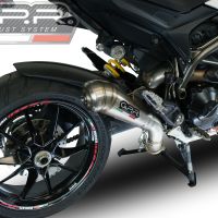 Pot echappement compatible avec Ducati Hyperstrada -Hypermotard 939 EURO 4 2016-2019, Powercone Evo, Échappement légal, homologué,silencieux avec catalyseur, db killer amovible et tuyau de liaison spécifique 