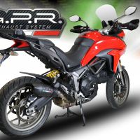 Pot echappement compatible avec Ducati Multistrada 950 V2 S 2021-2024, GP Evo4 Black Titanium, Échappement légal, homologué,silencieux avec db killer amovible et tuyau de liaison spécifique 