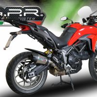 GPR pot echappement compatible avec  Ducati Multistrada 950 V2 S 2021-2024, New Grand Prix Evo Titanium, Échappement légal, homologué,silencieux avec db killer amovible et tuyau de liaison spécifique 