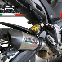 GPR pot echappement compatible avec  Ducati Multistrada 950 V2 S 2021-2024, New Grand Prix Evo Titanium, Échappement légal, homologué,silencieux avec db killer amovible et tuyau de liaison spécifique 