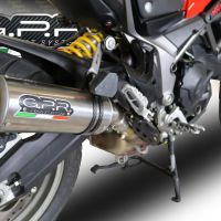 Pot echappement compatible avec Ducati Multistrada 950 V2 S 2021-2024, M3 Titanium Natural, Échappement légal, homologué,silencieux avec db killer amovible et tuyau de liaison spécifique 