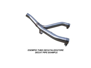 Pot echappement compatible avec Kawasaki ZX-6 R-RR 2009-2025, Decatalizzatore, Suppresseur de cataliseu, décatalyseurr, article sans homologation 