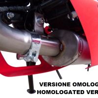 Pot echappement compatible avec Aprilia RS 4 125 2011-2016, Deeptone Inox, Homologué et légal, système d'échappement complet avec catalyseur et db killer amovible 