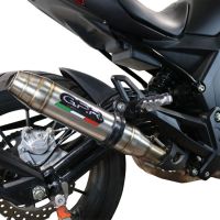 Pot echappement compatible avec Benelli 502 C 2021-2024, Deeptone Inox, Échappement légal, homologué,silencieux avec db killer amovible et tuyau de liaison spécifique 