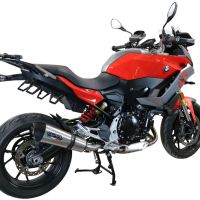 GPR pot echappement compatible avec  Bmw F 900 XR-R 2020-2025, New Grand Prix Evo Titanium, Échappement légal, homologué,silencieux avec db killer amovible et tuyau de liaison spécifique 