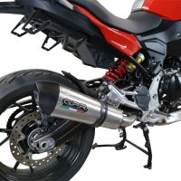 GPR pot echappement compatible avec  Bmw F 900 XR-R 2020-2025, New Grand Prix Evo Titanium, Échappement légal, homologué,silencieux avec db killer amovible et tuyau de liaison spécifique 