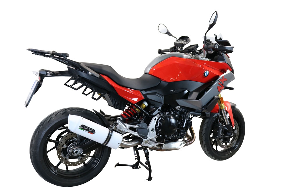 Pot echappement compatible avec Bmw F 900 XR-R 2020-2025, Albus Evo4, Échappement légal, homologué,silencieux avec db killer amovible et tuyau de liaison spécifique 