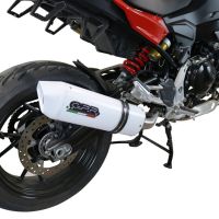 Pot echappement compatible avec Bmw F 900 XR-R 2020-2025, Albus Evo4, Échappement légal, homologué,silencieux avec db killer amovible et tuyau de liaison spécifique 
