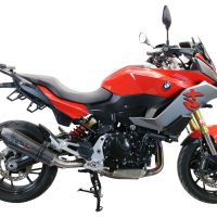 GPR pot echappement compatible avec  Bmw F 900 XR-R 2020-2025, New Grand Prix Evo Poppy, Échappement légal, homologué,silencieux avec db killer amovible et tuyau de liaison spécifique 