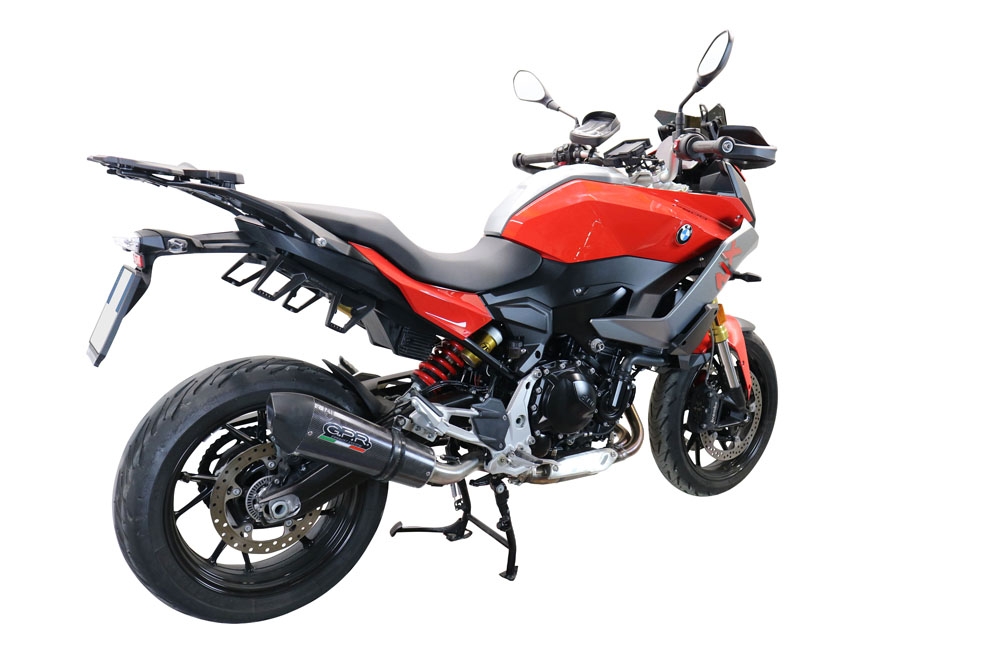 GPR pot echappement compatible avec  Bmw F 900 XR-R 2020-2025, New Grand Prix Evo Poppy, Échappement légal, homologué,silencieux avec db killer amovible et tuyau de liaison spécifique 