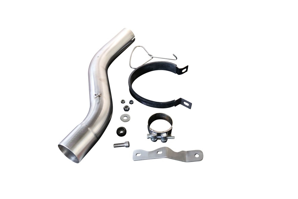 Pot echappement compatible avec Bmw F 900 XR-R 2020-2025, Albus Evo4, Échappement légal, homologué,silencieux avec db killer amovible et tuyau de liaison spécifique 