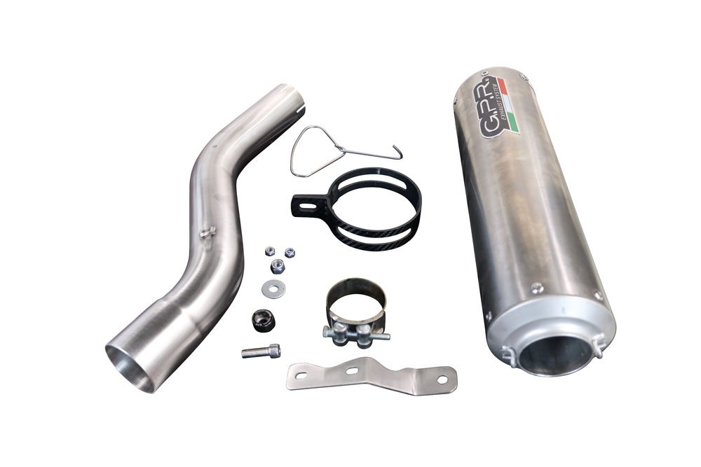 Pot echappement compatible avec Bmw F 900 XR-R 2020-2025, M3 Inox , Échappement légal, homologué,silencieux avec db killer amovible et tuyau de liaison spécifique 