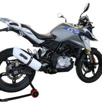 Pot echappement compatible avec Bmw G 310 Gs 2017-2021, Albus Evo4, Homologué et légal, système d'échappement complet avec catalyseur et db killer amovible 