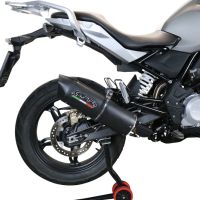 Pot echappement compatible avec Bmw G 310 Gs 2022-2024, Furore Evo4 Nero, Homologué et légal, système d'échappement complet avec catalyseur et db killer amovible 