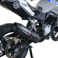 Pot echappement compatible avec Bmw G 310 Gs 2022-2024, Furore Evo4 Nero, Homologué et légal, système d'échappement complet avec catalyseur et db killer amovible 