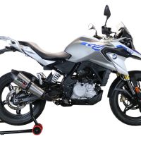 Pot echappement compatible avec Bmw G 310 Gs 2017-2021, GP Evo4 Titanium, Homologué et légal, système d'échappement complet avec catalyseur et db killer amovible 