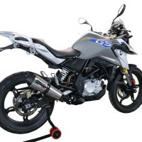 Pot echappement compatible avec Bmw G 310 Gs 2017-2021, GP Evo4 Titanium, Homologué et légal, système d'échappement complet avec catalyseur et db killer amovible 