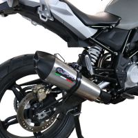 Pot echappement compatible avec Bmw G 310 Gs 2017-2021, GP Evo4 Titanium, Homologué et légal, système d'échappement complet avec catalyseur et db killer amovible 