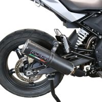 Pot echappement compatible avec Bmw G 310 Gs 2017-2021, M3 Black Titanium, Homologué et légal, système d'échappement complet avec catalyseur et db killer amovible 