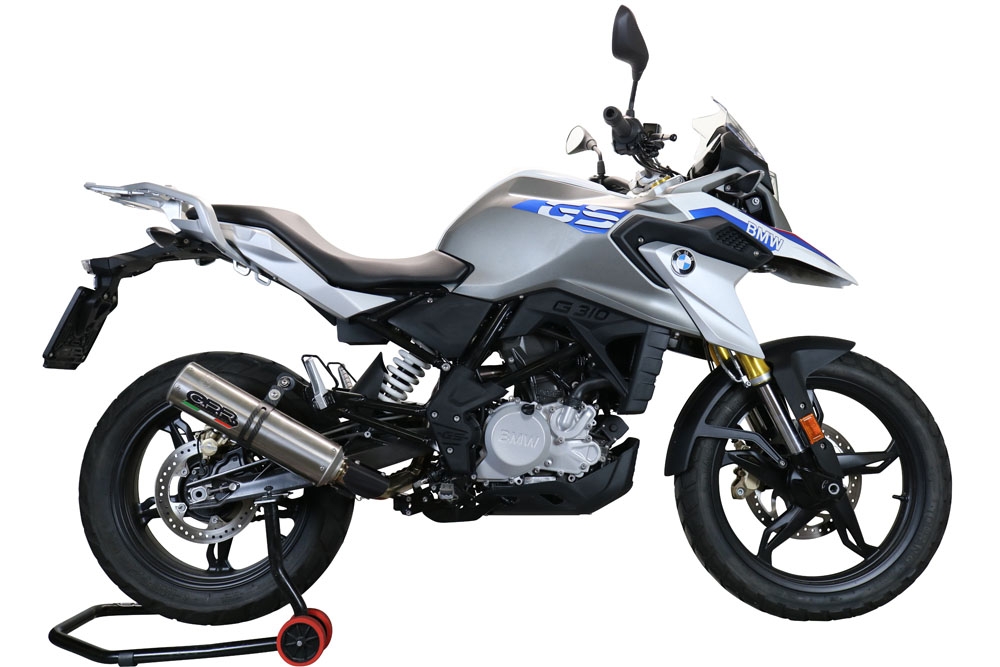 Pot echappement compatible avec Bmw G 310 Gs 2017-2021, M3 Inox , Homologué et légal, système d'échappement complet avec catalyseur et db killer amovible 
