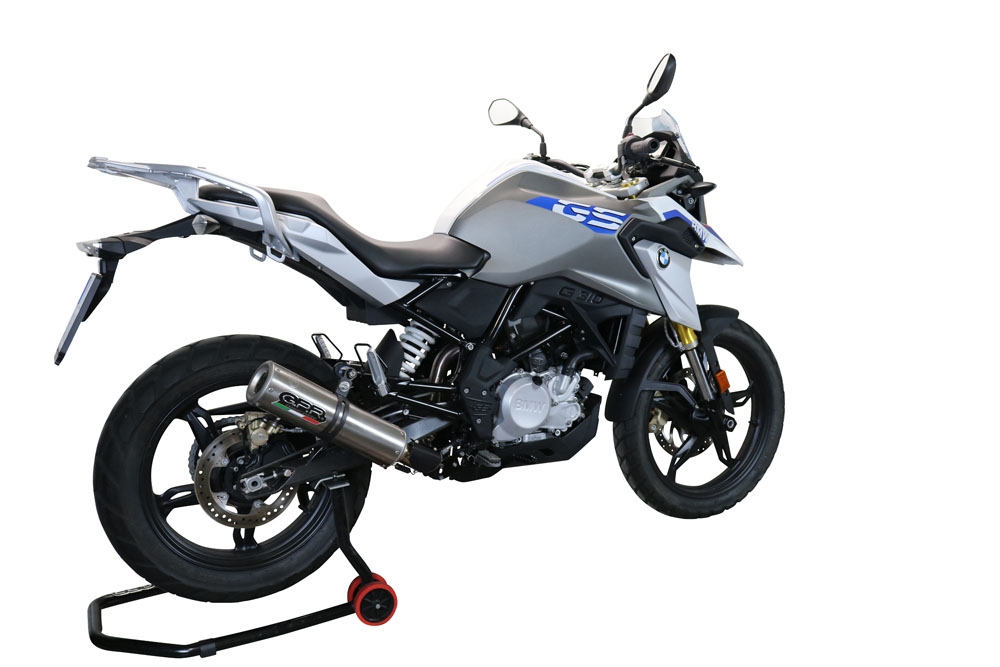 Pot echappement compatible avec Bmw G 310 Gs 2017-2021, M3 Inox , Homologué et légal, système d'échappement complet avec catalyseur et db killer amovible 