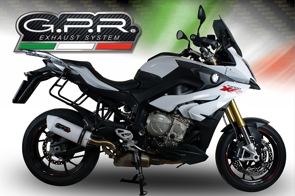 Pot echappement compatible avec Bmw S 1000 XR -M 2017-2019, Albus Evo4, Échappement légal, homologué,silencieux avec db killer amovible et tuyau de liaison spécifique 