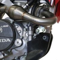 Pot echappement compatible avec Honda Crf 450 R-RX 2020-2020, Pentacross FULL Titanium, Pot echappement racing, ligne complet, double silencieux avec db killers amovibles 