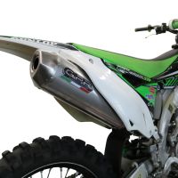 GPR pot echappement compatible avec  Kawasaki Kx 450 F 2012-2015, Pentacross Titanium, Pot d'échappement complet racing, compris de collecteur et db killer amovible, sans homologation 