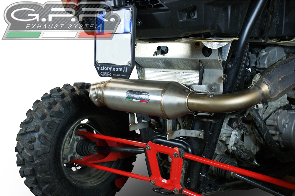 Pot echappement compatible avec Polaris Rzr XP 1000 2014-2023, Power Bomb, Échappement légal, homologué,silencieux avec db killer amovible et tuyau de liaison spécifique 