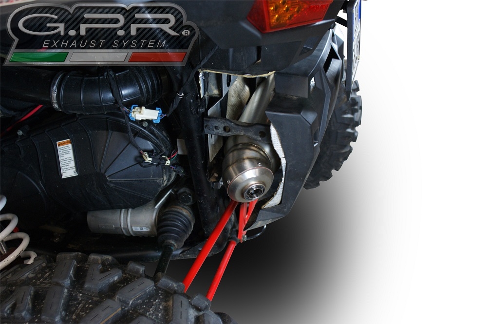Pot echappement compatible avec Polaris Rzr XP 1000 2014-2023, Power Bomb, Échappement légal, homologué,silencieux avec db killer amovible et tuyau de liaison spécifique 