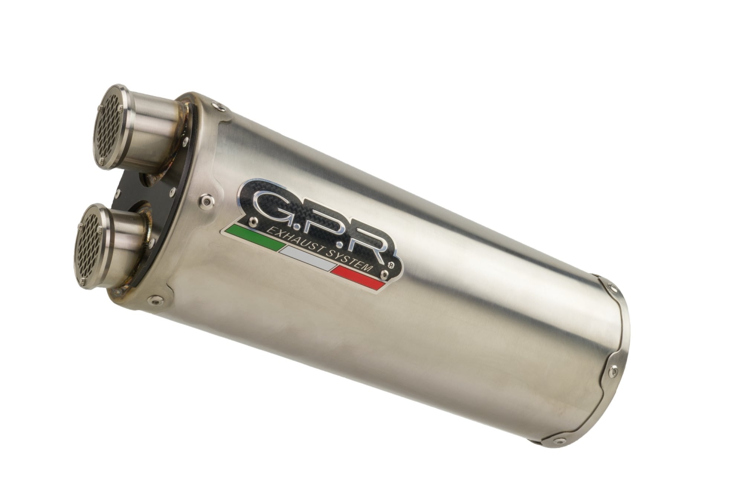 Pot echappement compatible avec Honda Africa Twin XRV 750 RD07 1993-2003, Dual Inox, Échappement légal, homologué,silencieux avec db killer amovible et tuyau de liaison spécifique 