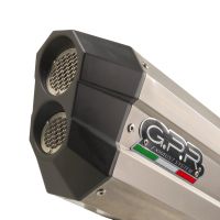 Pot echappement compatible avec Bmw R 1250 Gs -Adventure 2021-2024, Hyper Sonic Titanium, Échappement légal, homologué,silencieux avec db killer amovible et tuyau de liaison spécifique 