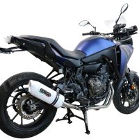 Pot echappement compatible avec Yamaha Tracer 700 2020-2021, Albus Evo4, Homologué et légal, système d'échappement complet avec catalyseur et db killer amovible 