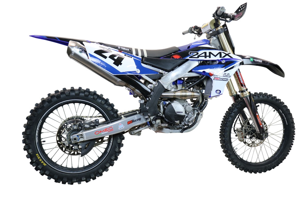 Pot echappement compatible avec Yamaha WR 250 F 2020-2024, Pentacross Inox, Pot d'échappement complet racing, compris de collecteur et db killer amovible, sans homologation 